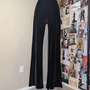Pinstripe Velvet Flare Y2k Pants